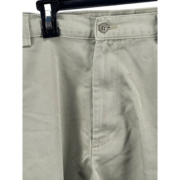 Dockers Mens Relaxed Fit Khaki Flat Front Cotton Pants W36 L29 Chinos Office - Picture 6 of 10